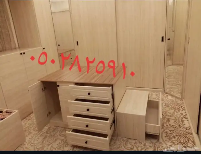 تفصيل خزائن غرف ملابس 9