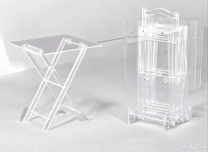 طاولات خدمه اكريلك شفاف 1