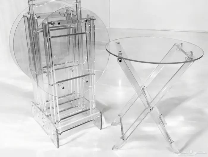 طاولات خدمه اكريلك شفاف 0