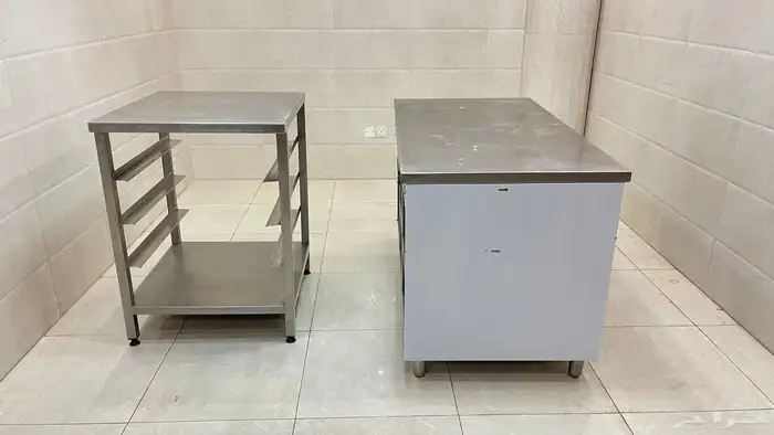 طاولات تحضير للبيتزا مع حاملة حوافظ 0