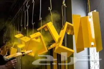 دهان بودر كوتنج دهان فرن حراري المنيوم حديد استيل اعمده 2