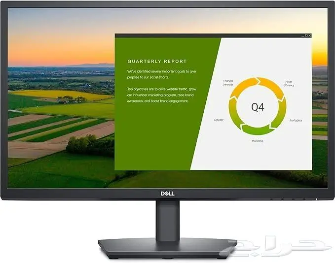 شاشة كمبيوتر DELL جديدة حجم 24 بوصة بها سماعات داخلية 1