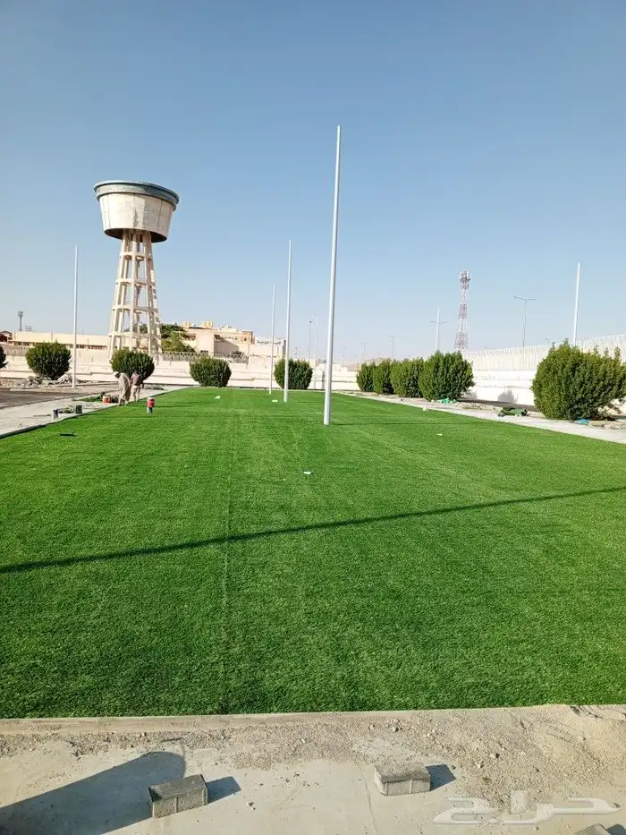 عشب صناعي اكريليك بلاط مطاطي 9