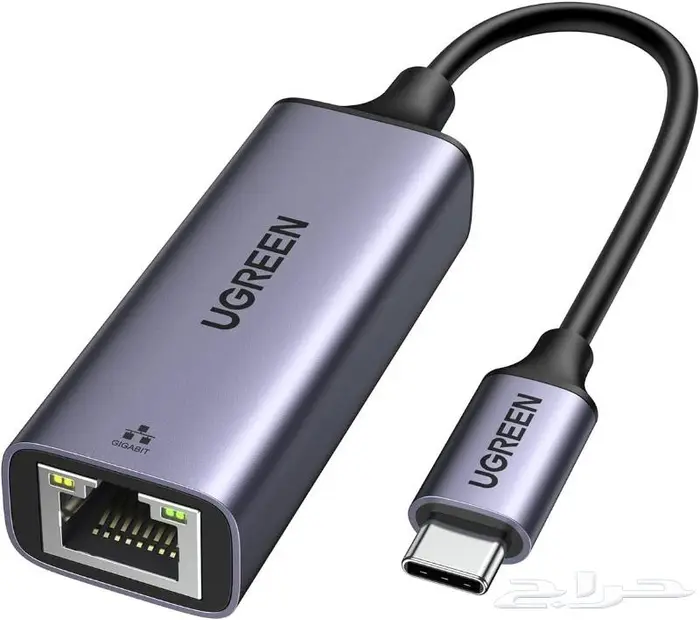 وصلة USB-C لوصل الجوال او جهاز سوني والكمببوتر بكيبل الشبكة 5