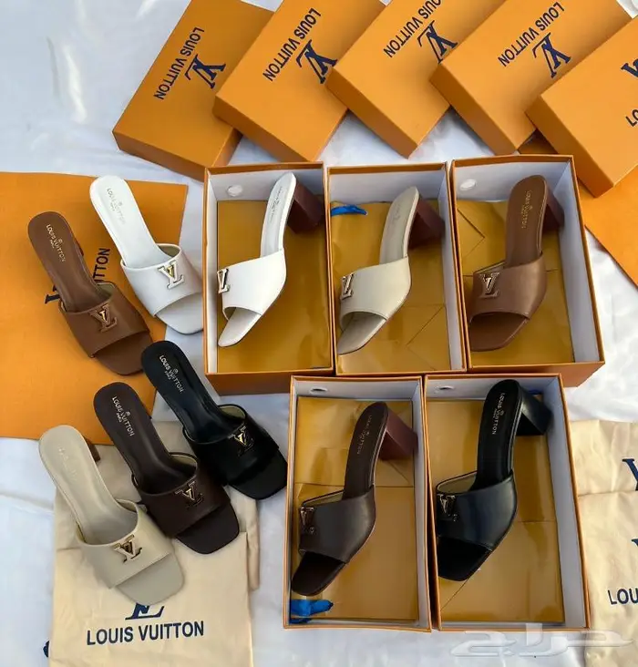 صنادل ماركات ماركة لويس سليبرات جيس حذاء عالي فيتون صندل قيس 8