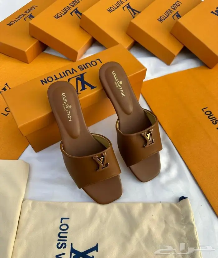 صنادل ماركات ماركة لويس سليبرات جيس حذاء عالي فيتون صندل قيس 25