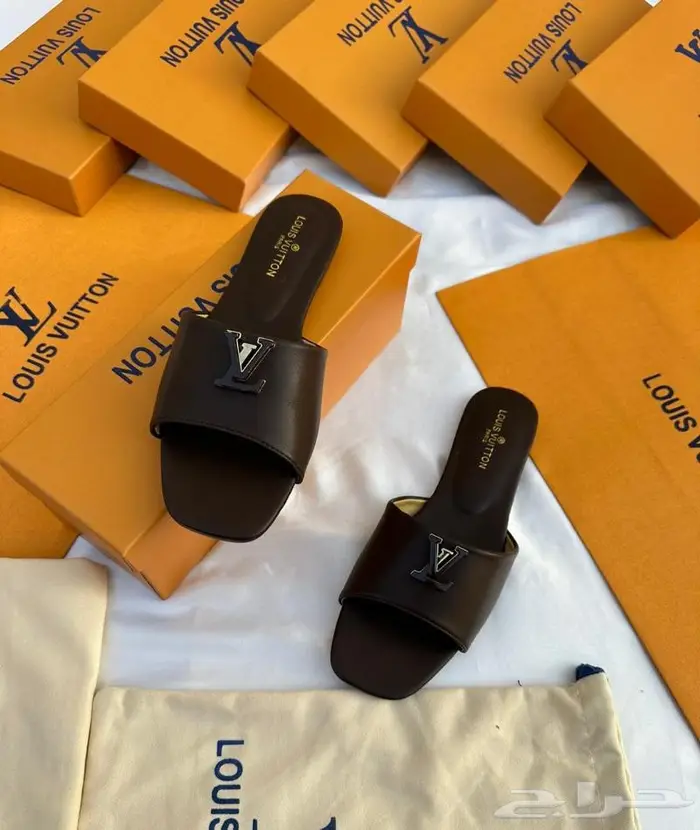 صنادل ماركات ماركة لويس سليبرات جيس حذاء عالي فيتون صندل قيس 34