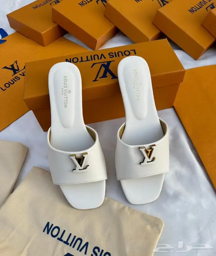 صنادل ماركات ماركة لويس سليبرات جيس حذاء عالي فيتون صندل قيس 27