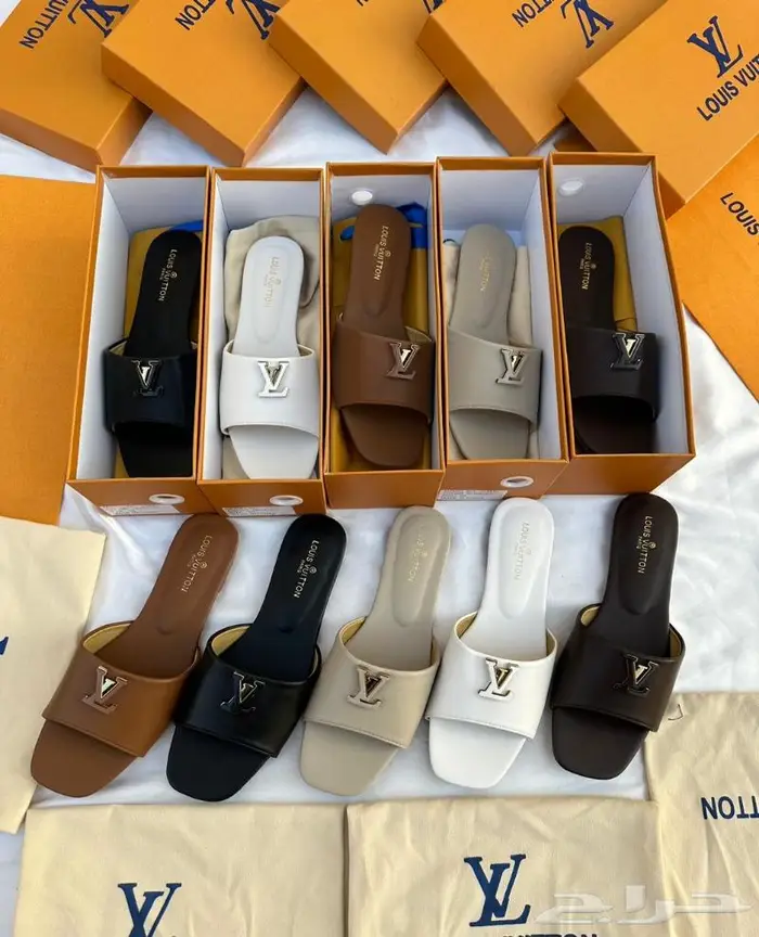 صنادل ماركات ماركة لويس سليبرات جيس حذاء عالي فيتون صندل قيس 2