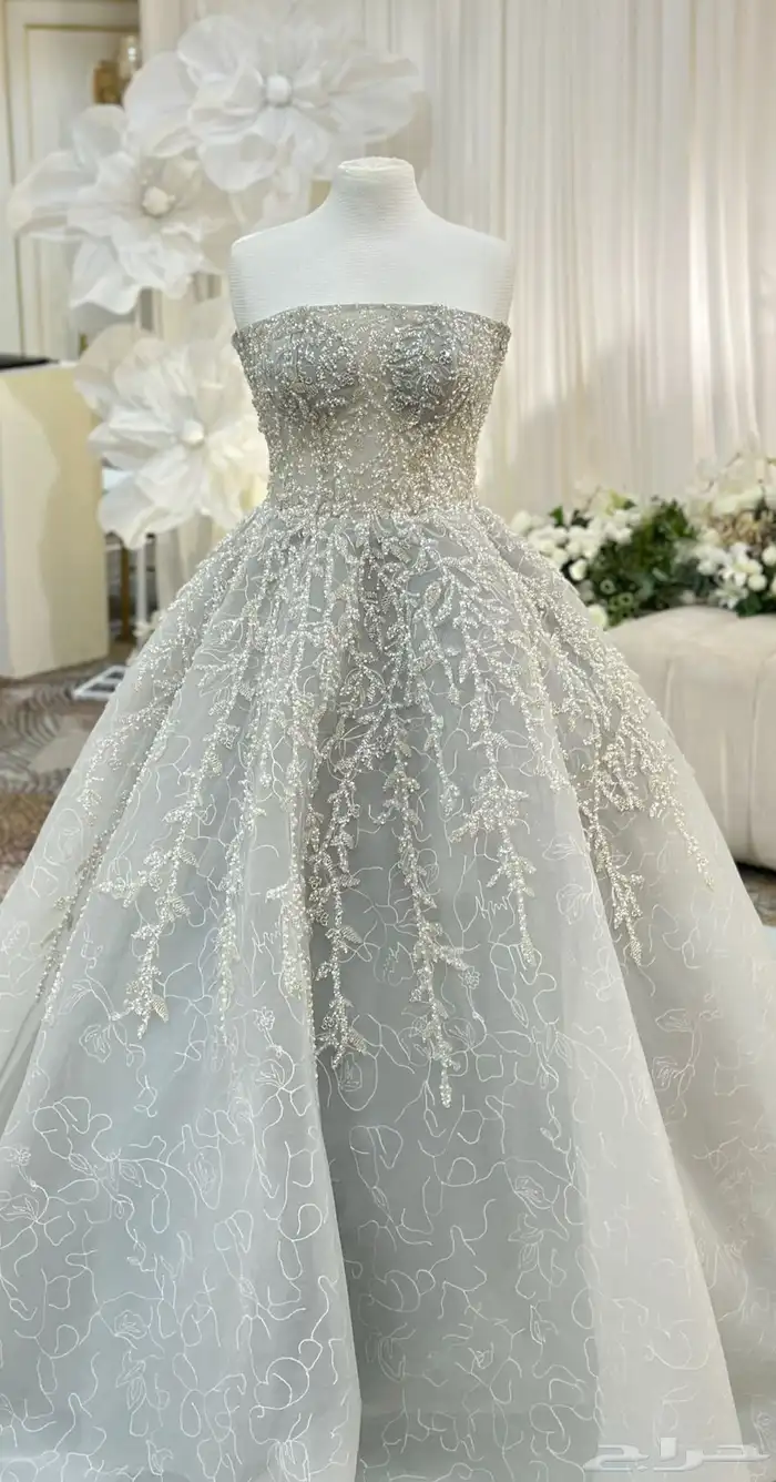 فستان رمادي 0