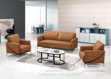 طقم كنب جلد جديد كل الوان اسعار مصنع 5