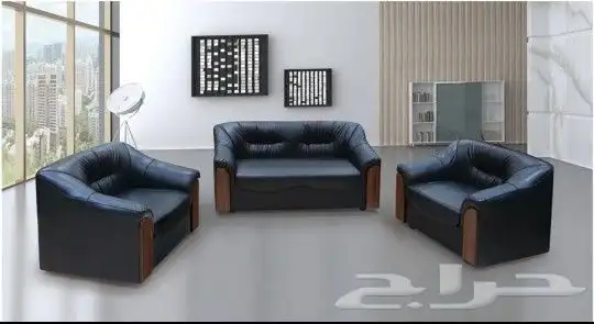 طقم كنب جلد جديد كل الوان اسعار مصنع 2