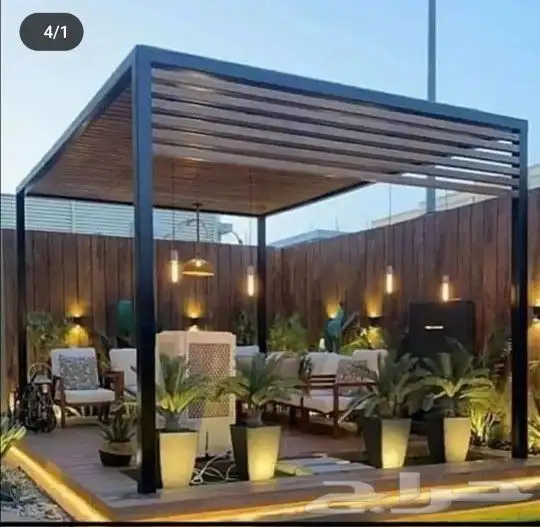 جميع انواع الحداده مظلات سيارات وبرجولات وشينكو سواتر 5