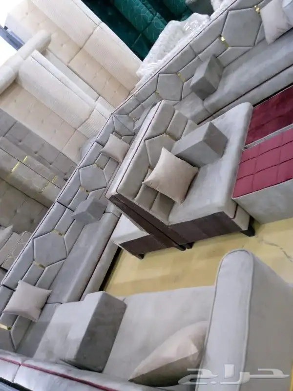 جلسات كنبات جاهزه مقاس 4 في5زاويتين وباطرمه جاهز مقاس 4في5زا 20