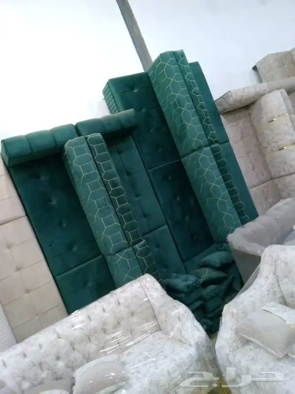 جلسات كنبات جاهزه مقاس 4 في5زاويتين وباطرمه جاهز مقاس 4في5زا 24