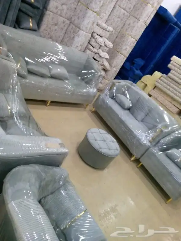 جلسات كنبات جاهزه مقاس 4 في5زاويتين وباطرمه جاهز مقاس 4في5زا 35