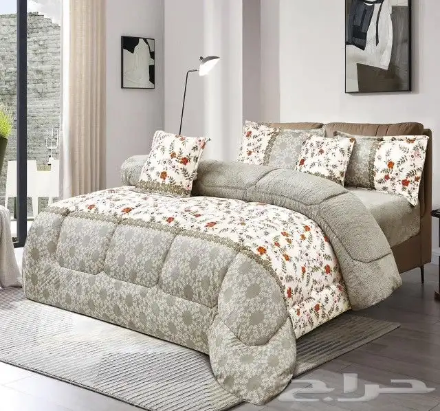 مفرش سرير شتوي مخمل وفر عالية الجودة 5