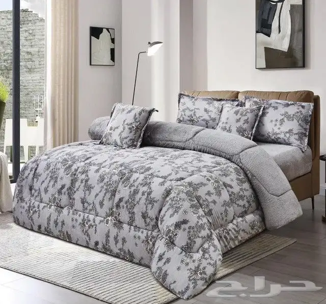 مفرش سرير شتوي مخمل وفر عالية الجودة 0