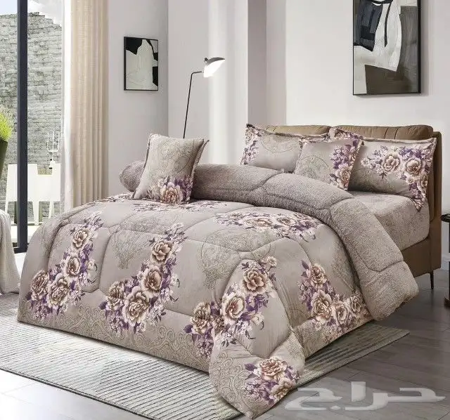 مفرش سرير شتوي مخمل وفر عالية الجودة 4