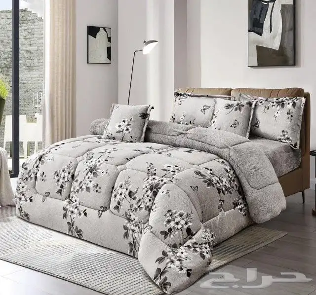 مفرش سرير شتوي مخمل وفر عالية الجودة 6