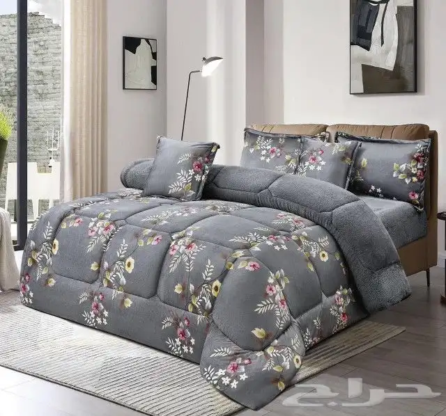 مفرش سرير شتوي مخمل وفر عالية الجودة 7