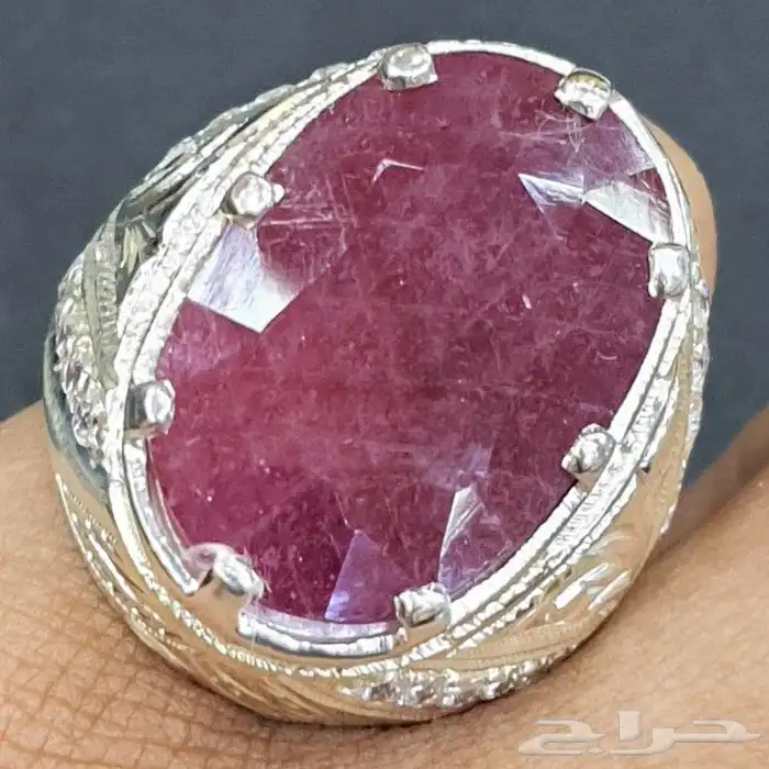خاتم ياقوت افريقي حجم راهي 1