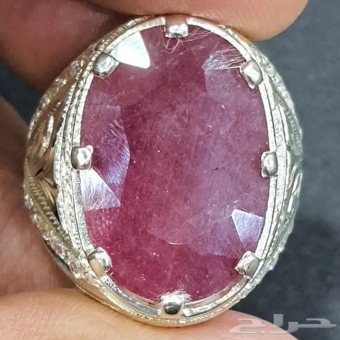 خاتم ياقوت افريقي حجم راهي 0