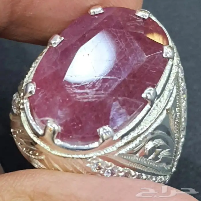 خاتم ياقوت افريقي حجم راهي 2