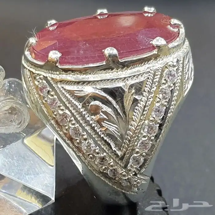 خاتم ياقوت افريقي حجم راهي 4