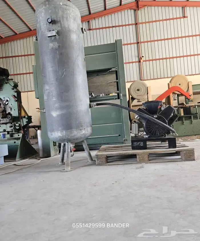 كمبرسر هواء اطلس كبكو ايطالي 500لتر خزان هواء ماطور هواء 6