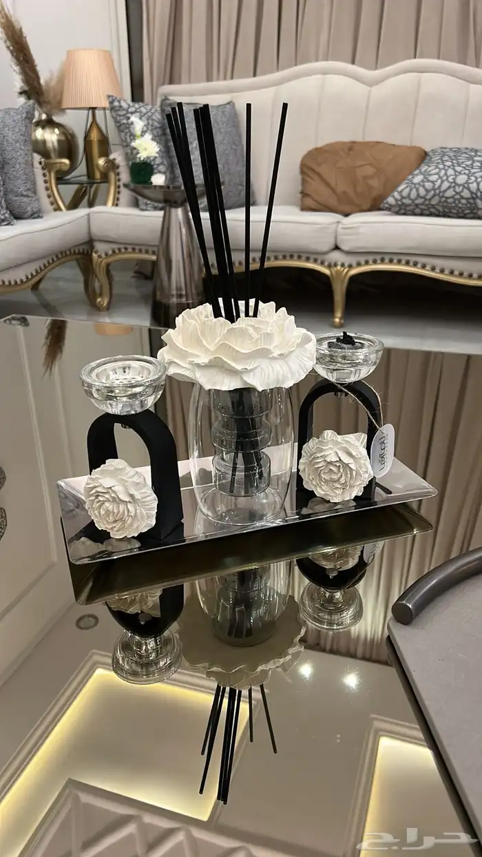 ورد الجوري والكامليا بالجبس اعمال يدويه 2