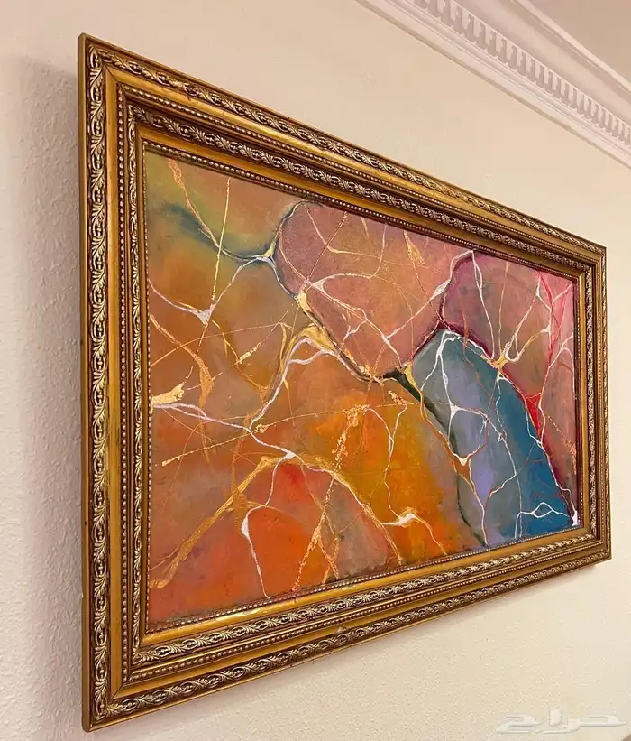 لوحه جداريه رسم يدوي 1