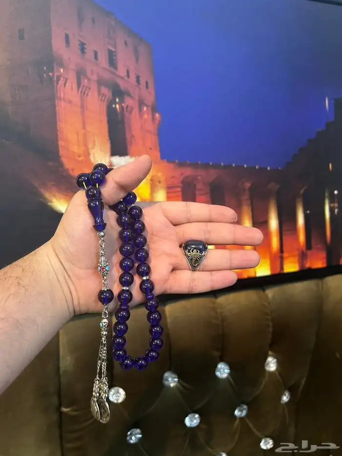 سبحه مسكي آلماني مسباح فضه خواتم سبح أحجاره كريمة إكسسوارات 1