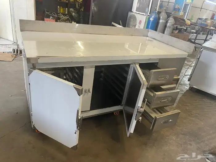 تفصيل استيل ثلاجات دواليب هود استاند رفوف عربية مجلى طبليه 13