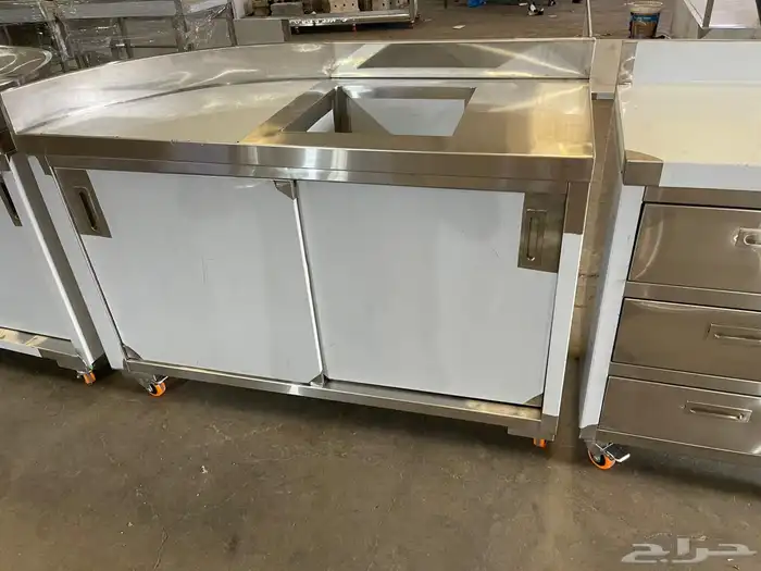 تفصيل استيل ثلاجات دواليب هود استاند رفوف عربية مجلى طبليه 2