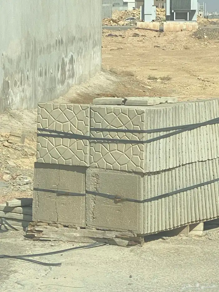 بلاط رصيف لون اسمنتي طبليه 0