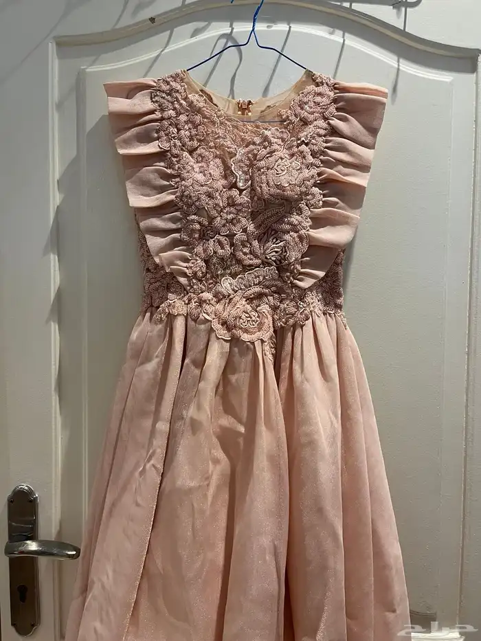 فستان وردي فستان ناعم 1