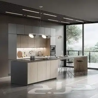 مطابخ خشب ومطابخ صاج والمنيوم ورخام صناعي وبورسلان 1