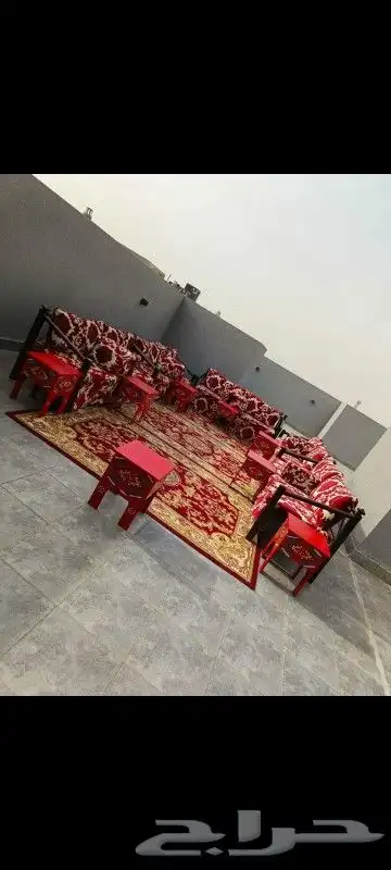 حفلات ومناسبات تاجير كراسي كنب كوشات وقهوجين وصبابين 1