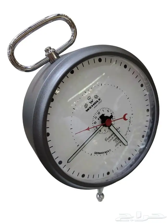 ساعة منبه خراشه الماني القديم بالبطارية مضيئة بالليل 2