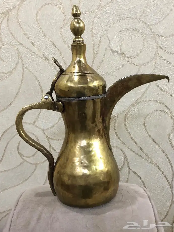 دلة تراثية قديمة ختم يدوي 0