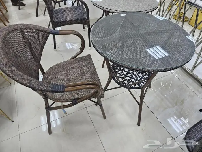 كراسي وطاولات روتان خارجية 9