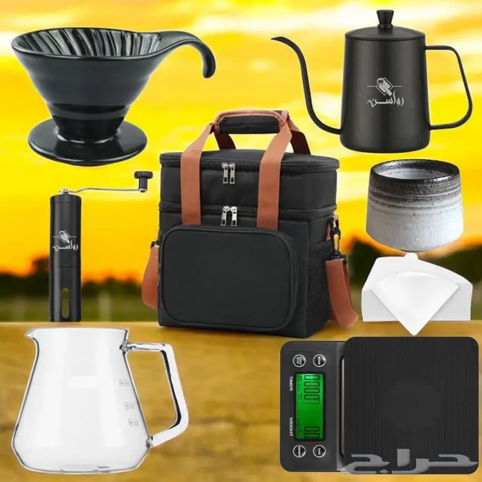 شنطة القهوة المقطرة V60 ب 99ريال مع الأدوات 2