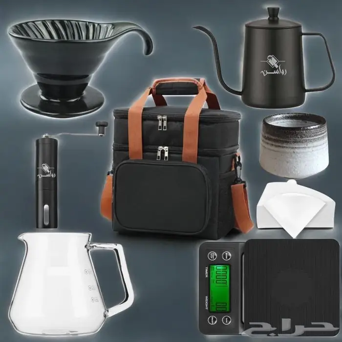 شنطة القهوة المقطرة V60 ب 99ريال مع الأدوات 3