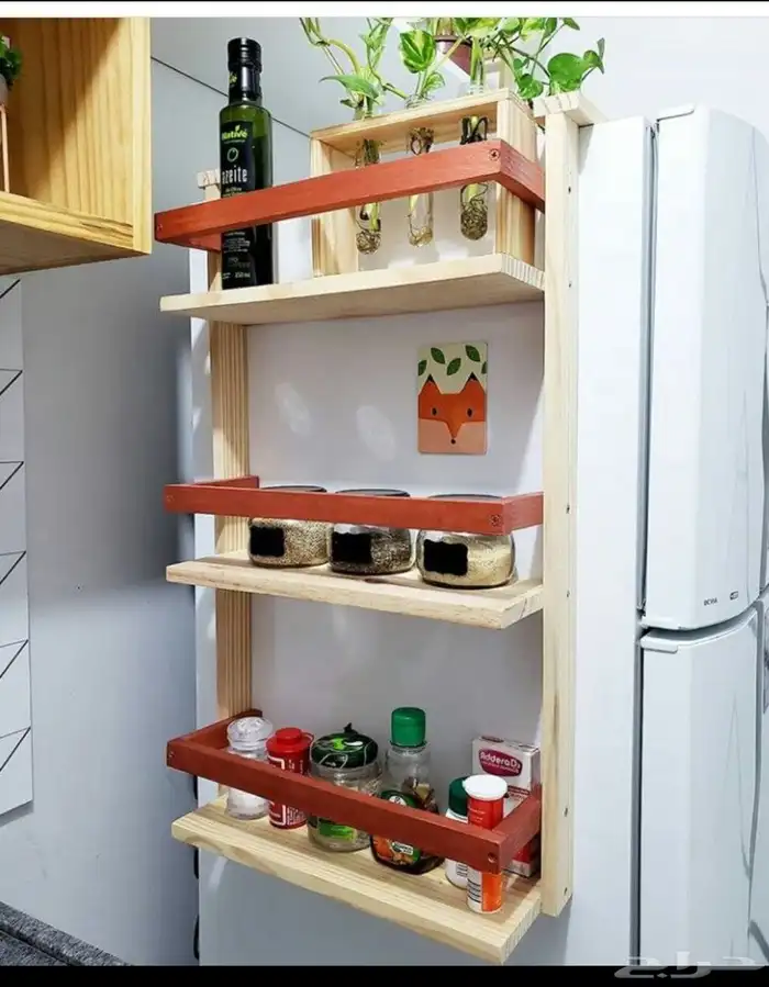 رفوف تعليق بالثلاجة بدون تخريم 200 2