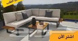 جلسات خارجية خشب وحديد وخيزران حسب الطلب 3