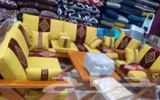 جلسات خارجية خشب وحديد وخيزران حسب الطلب 5