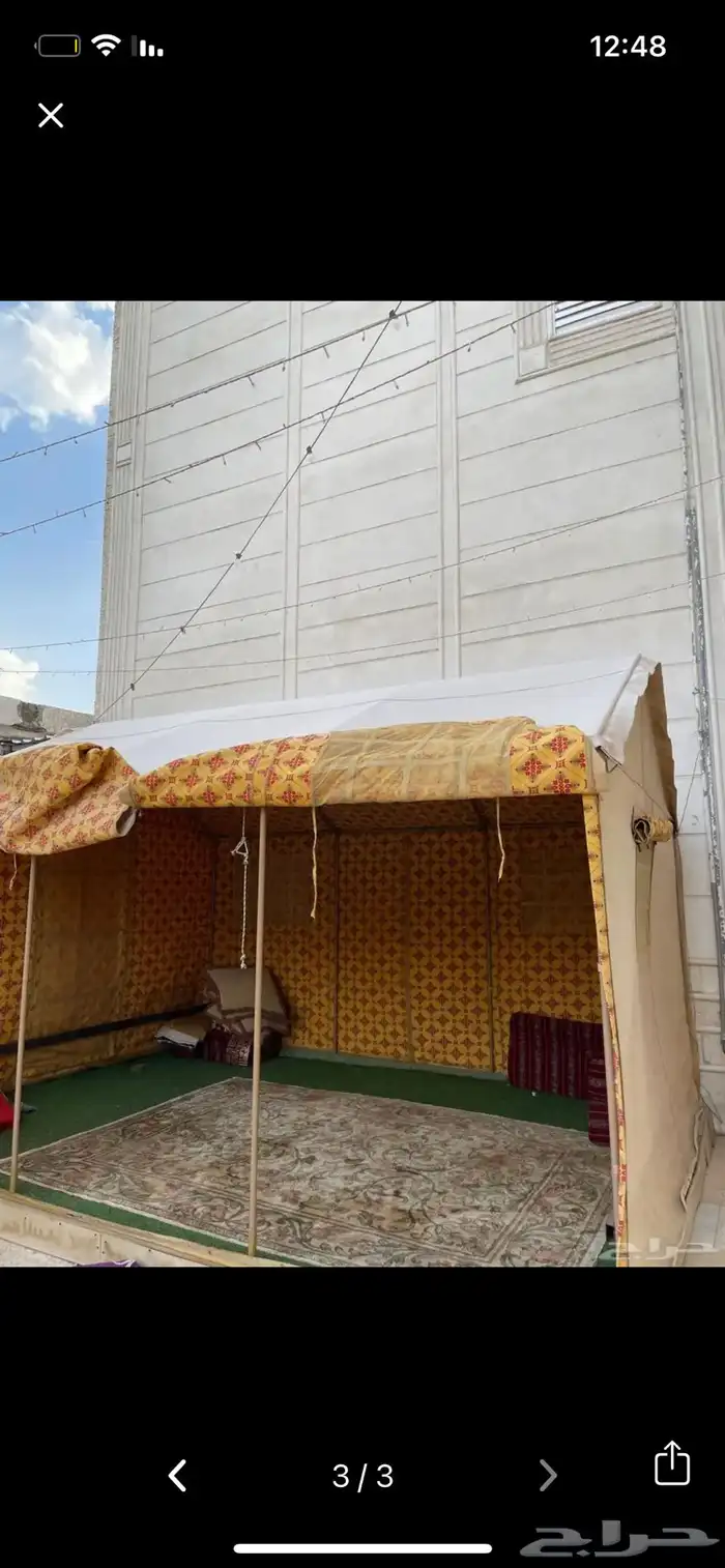 خيمه للبيع مستعمله شتاء واحد فقط شبه جديده سعر الشراء 2500 0
