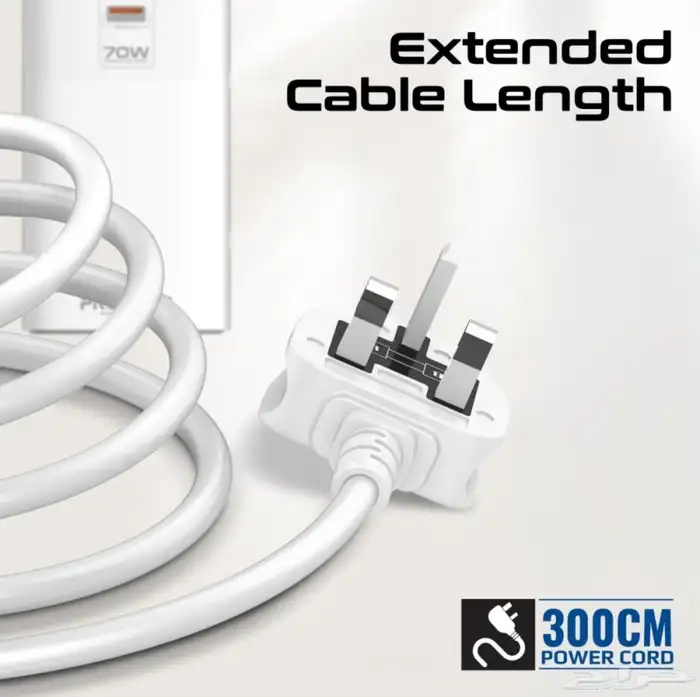 محطة شحن متعددة المنافذ بقدرة 70 واط توفرشحن بفائة عالية 4