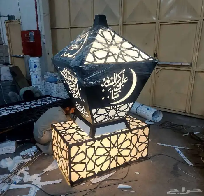 مصنع اعمدة اناره ديكوري مضلع مخروطي كل الاشكال قص ليزر 35